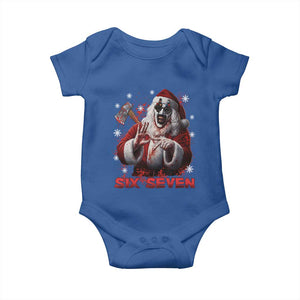 67 Terrifier Santa Horror Christmas Baby Onesie Funny Six Seven Meme Holiday Movie TS14 Royal Blue Print Your Wear