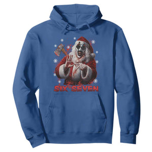 67 Terrifier Santa Horror Christmas Hoodie Funny Six Seven Meme Holiday Movie TS14 Royal Blue Print Your Wear