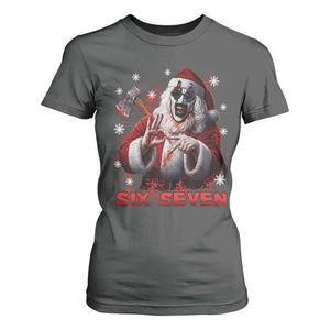 67 Terrifier Santa Horror Christmas T Shirt For Women Funny Six Seven Meme Holiday Movie TS14 Dark Heather Print Your Wear