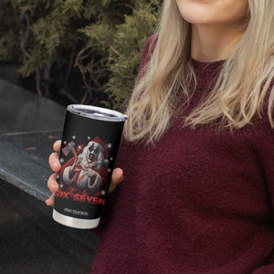 67 Terrifier Santa Horror Christmas Tumbler Cup Funny Six Seven Meme Holiday Movie TS14 Print Your Wear