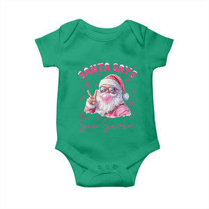 67 Six Seven Pink Santa Christmas Meme Baby Onesie TS14 Irish Green Print Your Wear