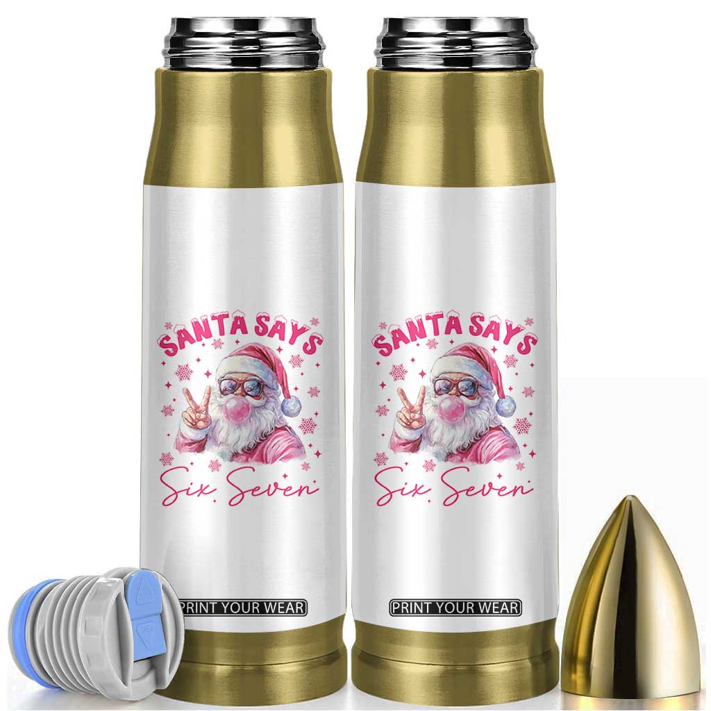 67 Six Seven Pink Santa Christmas Meme Bullet Tumbler TS14 White Print Your Wear