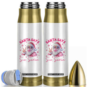 67 Six Seven Pink Santa Christmas Meme Bullet Tumbler TS14 White Print Your Wear