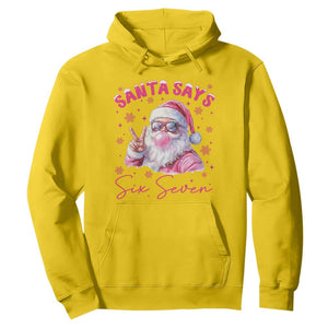 67 Six Seven Pink Santa Christmas Meme Hoodie TS14 Daisy Print Your Wear