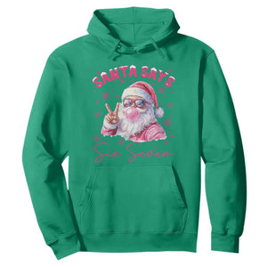 67 Six Seven Pink Santa Christmas Meme Hoodie TS14 Irish Green Print Your Wear