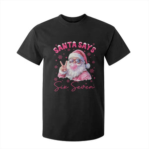 67 Six Seven Pink Santa Christmas Meme T Shirt For Kid TS14 Black Print Your Wear