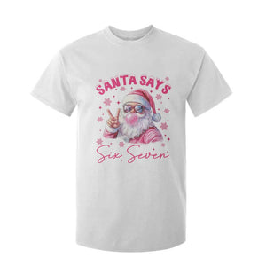 67 Six Seven Pink Santa Christmas Meme T Shirt For Kid TS14 White Print Your Wear