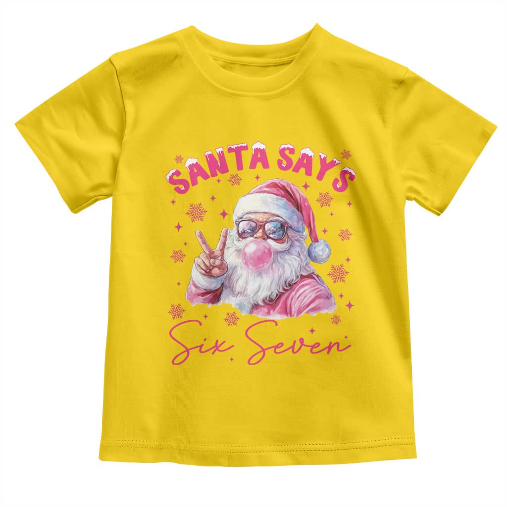 67 Six Seven Pink Santa Christmas Meme Toddler T Shirt TS14 Daisy Print Your Wear