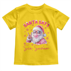 67 Six Seven Pink Santa Christmas Meme Toddler T Shirt TS14 Daisy Print Your Wear