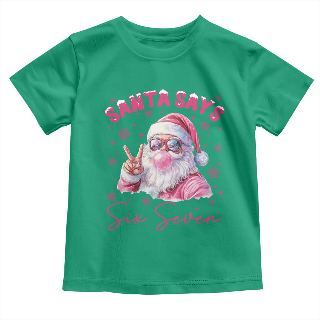 67 Six Seven Pink Santa Christmas Meme Toddler T Shirt TS14 Irish Green Print Your Wear