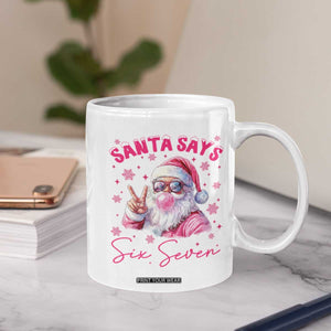 67 Six Seven Pink Santa Christmas Meme Coffee Mug TS14 Print Your Wear