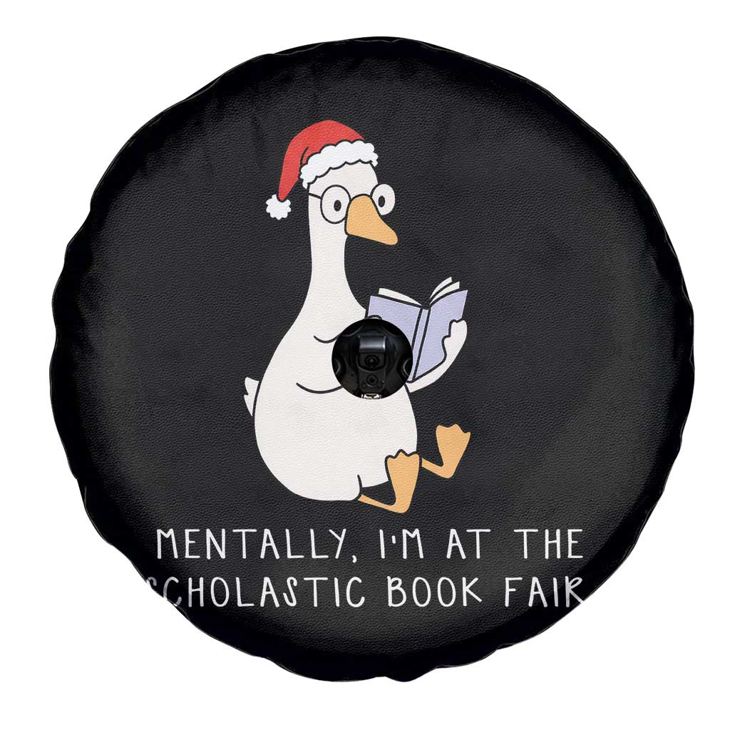Silly Goose Bookish Christmas Spare Tire Cover Mentally I Am At The Scholastic Book Fair TS14 Print Your Wear
