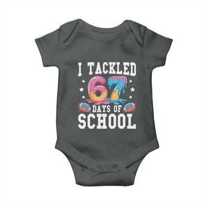 67 Days Of School Baby Onesie Six Seven Sports American Football Ice Cream Drip TS14 Dark Heather Print Your Wear