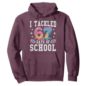 67 Days Of School Hoodie Six Seven Sports American Football Ice Cream Drip TS14 Maroon Print Your Wear