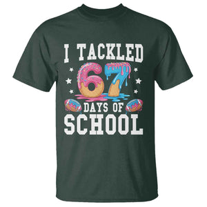 67 Days Of School T Shirt Six Seven Sports American Football Ice Cream Drip TS14 Dark Forest Green Print Your Wear