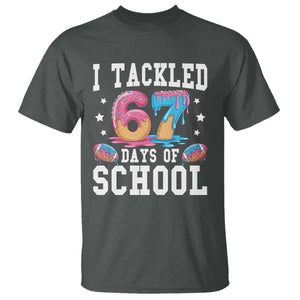 67 Days Of School T Shirt Six Seven Sports American Football Ice Cream Drip TS14 Dark Heather Print Your Wear