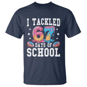 67 Days Of School T Shirt Six Seven Sports American Football Ice Cream Drip TS14 Navy Print Your Wear