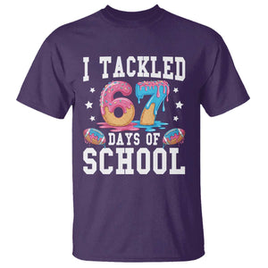 67 Days Of School T Shirt Six Seven Sports American Football Ice Cream Drip TS14 Purple Print Your Wear