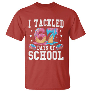 67 Days Of School T Shirt Six Seven Sports American Football Ice Cream Drip TS14 Red Print Your Wear
