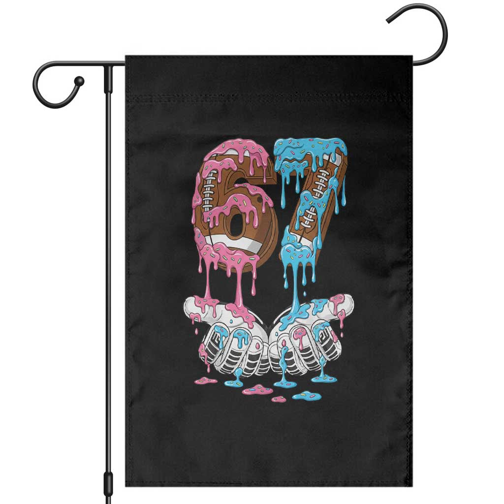 67 Football Meme Garden Flag Six Seven Sports American Football Ice Cream Drip TS14 Black Print Your Wear