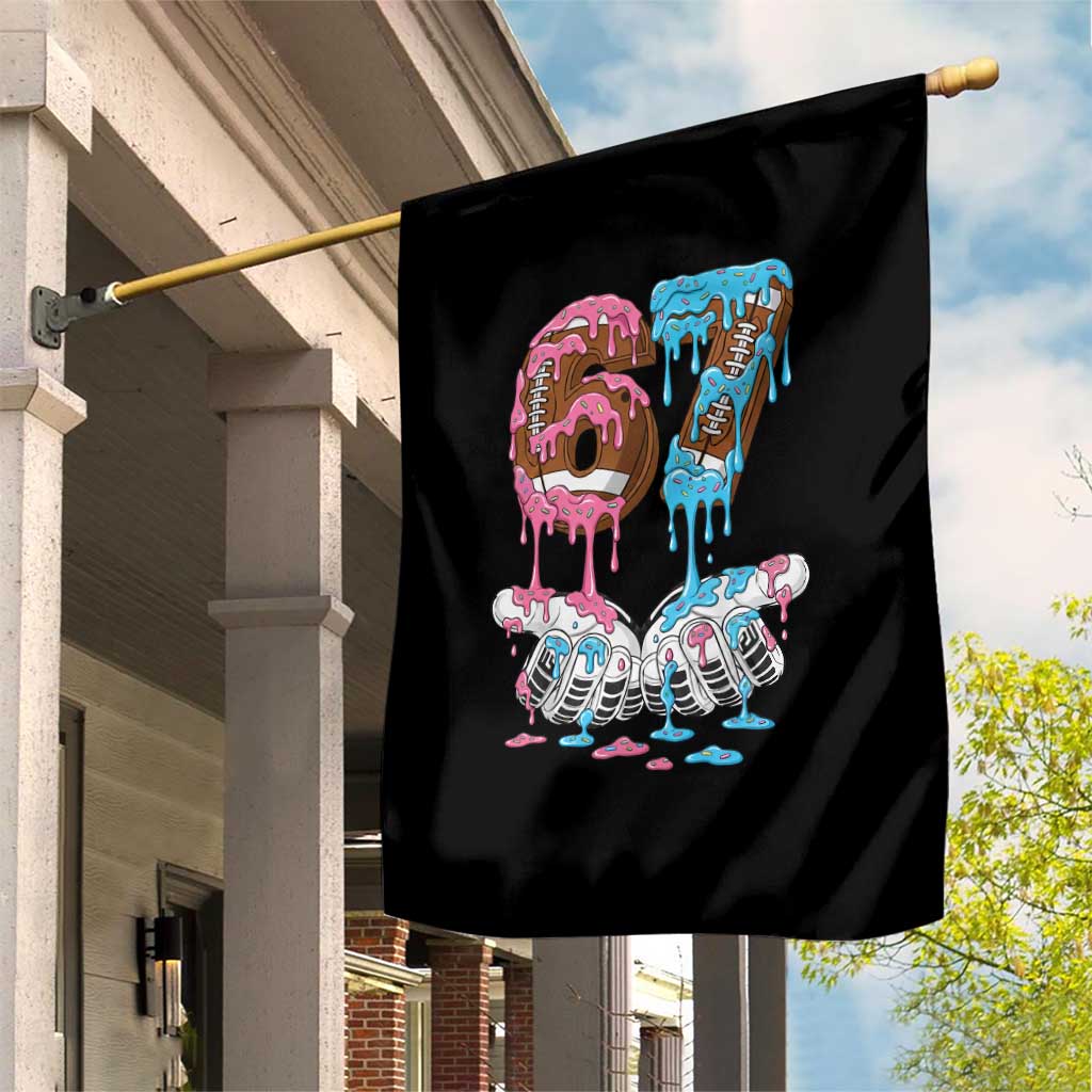 67 Football Meme Garden Flag Six Seven Sports American Football Ice Cream Drip TS14 Print Your Wear