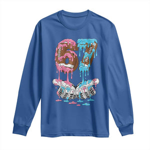67 Football Meme Long Sleeve Shirt Six Seven Sports American Football Ice Cream Drip TS14 Royal Blue Print Your Wear