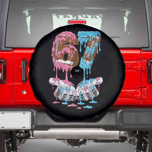 67 Football Meme Spare Tire Cover Six Seven Sports American Football Ice Cream Drip TS14 Black Print Your Wear