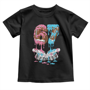 67 Football Meme Toddler T Shirt Six Seven Sports American Football Ice Cream Drip TS14 Black Print Your Wear
