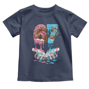 67 Football Meme Toddler T Shirt Six Seven Sports American Football Ice Cream Drip TS14 Navy Print Your Wear