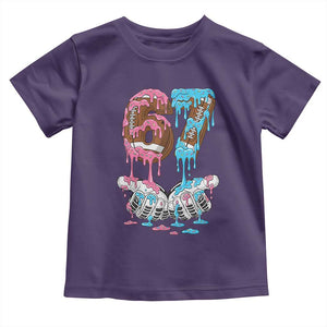 67 Football Meme Toddler T Shirt Six Seven Sports American Football Ice Cream Drip TS14 Purple Print Your Wear