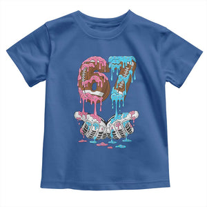 67 Football Meme Toddler T Shirt Six Seven Sports American Football Ice Cream Drip TS14 Royal Blue Print Your Wear