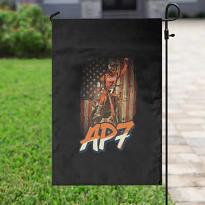 Dirt Bike American Flag Garden Flag TS14 Print Your Wear