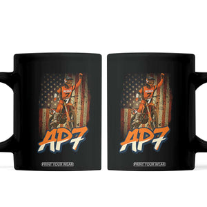 Dirt Bike American Flag Coffee Mug TS14 Black Print Your Wear