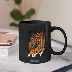 Dirt Bike American Flag Coffee Mug TS14 Print Your Wear