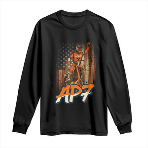 Dirt Bike American Flag Long Sleeve Shirt TS14 Black Print Your Wear