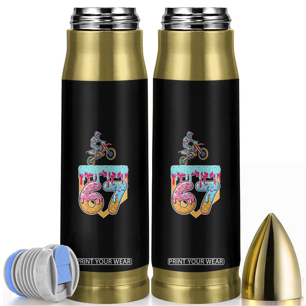 67 Six Seven Meme Bullet Tumbler Funny Dirt Bike Motocross Ice Cream Drip TS14 Black Print Your Wear