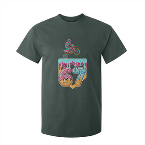 67 Six Seven Meme T Shirt For Kid Funny Dirt Bike Motocross Ice Cream Drip TS14 Dark Forest Green Print Your Wear