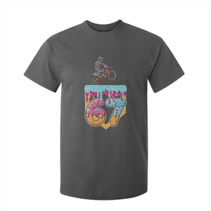 67 Six Seven Meme T Shirt For Kid Funny Dirt Bike Motocross Ice Cream Drip TS14 Dark Heather Print Your Wear