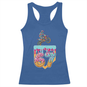 67 Six Seven Meme Racerback Tank Top Funny Dirt Bike Motocross Ice Cream Drip TS14 Royal Blue Print Your Wear