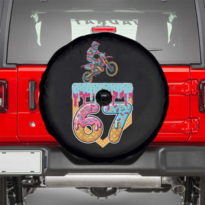 67 Six Seven Meme Spare Tire Cover Funny Dirt Bike Motocross Ice Cream Drip TS14 Black Print Your Wear