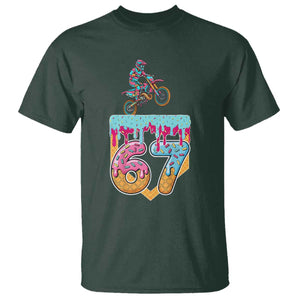 67 Six Seven Meme T Shirt Funny Dirt Bike Motocross Ice Cream Drip TS14 Dark Forest Green Print Your Wear