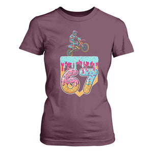 67 Six Seven Meme T Shirt For Women Funny Dirt Bike Motocross Ice Cream Drip TS14 Maroon Print Your Wear