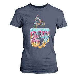 67 Six Seven Meme T Shirt For Women Funny Dirt Bike Motocross Ice Cream Drip TS14 Navy Print Your Wear