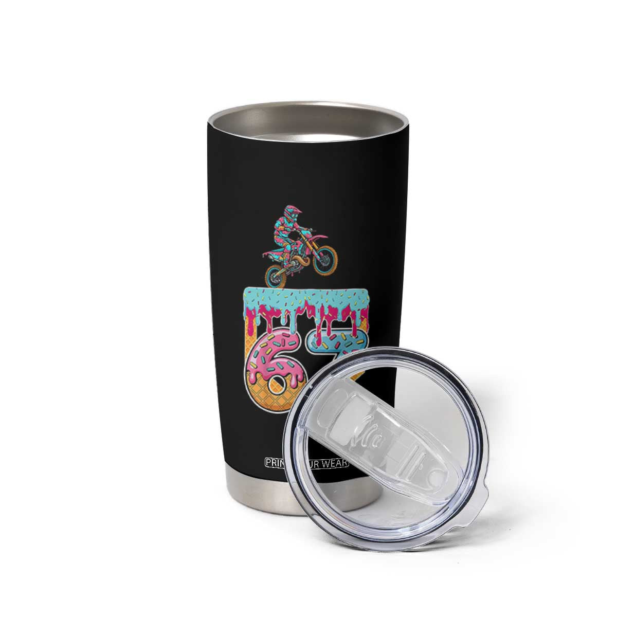 67 Six Seven Meme Tumbler Cup Funny Dirt Bike Motocross Ice Cream Drip TS14 Print Your Wear