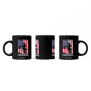 Freedom Motocross Dirt Bike Coffee Mug Patriotic American Flag TS14 Print Your Wear