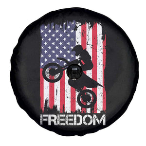 Freedom Motocross Dirt Bike Spare Tire Cover Patriotic American Flag TS14 Print Your Wear