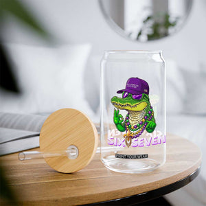 Mardi Gras Alligator Glass Can Funny Six Seven MAGA Political Meme TS14 Print Your Wear