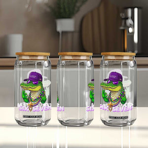 Mardi Gras Alligator Glass Can Funny Six Seven MAGA Political Meme TS14 Print Your Wear
