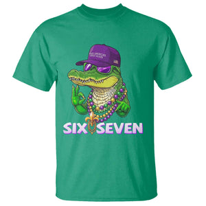Mardi Gras Alligator T Shirt Funny Six Seven MAGA Political Meme TS14 Irish Green Print Your Wear