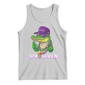 Mardi Gras Alligator Tank Top Funny Six Seven MAGA Political Meme TS14 Ash Print Your Wear